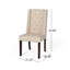 Ensemble sophistiqué de chaises de salle à manger capitonnées avec dossier haut et design exquis