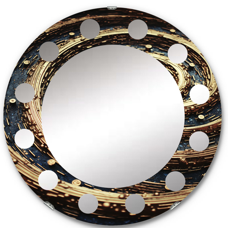 Eiderdown Circle Mirror, 24" x 24"