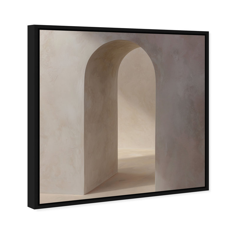Desert Modernism II Print by Oliver Gal, 31"H x 31"W, Black Floater Frame