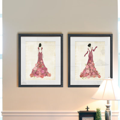 Guirlande, ensemble de 2 reproductions d’art encadrées sur papier