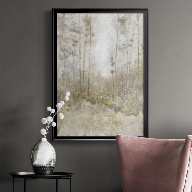 Thicket Of Trees IV - reproduction d'art sur toile, Cadre noir, H 42,5 po x l 30,5 po x P 1 po