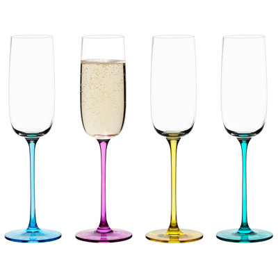 Gala de 6,75 oz Ensemble de verres à pied champagne
