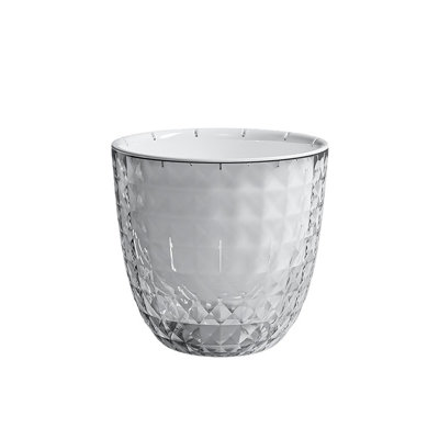 Transparent Flower Pot Double Layer Water Storage Flower Pot Small Planting Pot Lazy Office Flower Pot