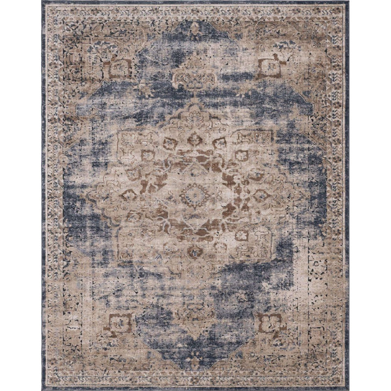 Parrado Ikat Indoor Rug, Rectangle 8' x 10'