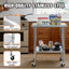 Stainless Steel Table With Wheels, Stainless Table For Prep & Work, 24X30x36" Commercial NSF Metal Table For Restaurant Kitchen Hotel Garage