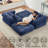 Boneless Multi-functional Folding Sofa Bed - Ergonomic Floor Lounger With Removable Cushions, hook & loop fastener Design & Breathable Fabric (space-saving Compressed Packaging, 34.3" Seat Depth)-1612416090