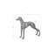 Statue de chien posant