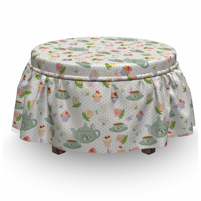 Box Cushion Ottoman Slipcover