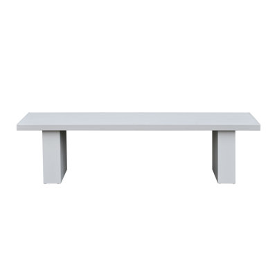 Peryman Outdoor Aluminum Dining Bench, Buff by Latitude Run