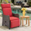 Chaise de patio inclinable avec coussins Jereomie-1197244348