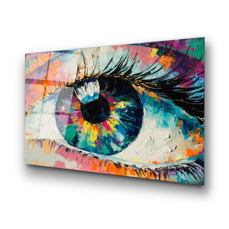 Superbe peinture murale en verre trempé 27,6 po x 39,4 po | 100% verre trempé, épaisseur: 0,16 pouce | Décoration élégante pour le salon ou le bureau, durable et facile à nettoyer, idée de cadeau parfaite