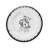 Ranch Life White/Black Melamine Plastic Western Rustic Farmhouse 14 Piece Dinnerware Set