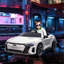 Voiture autoportée blanche e-tron GT avec télécommande parentale et roues amortissantes