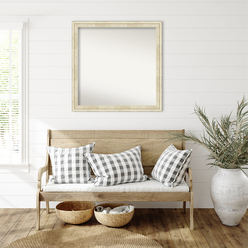 Miroir mural pour salle de bain Country, H 36,5 po x l 36,5 po, Carré