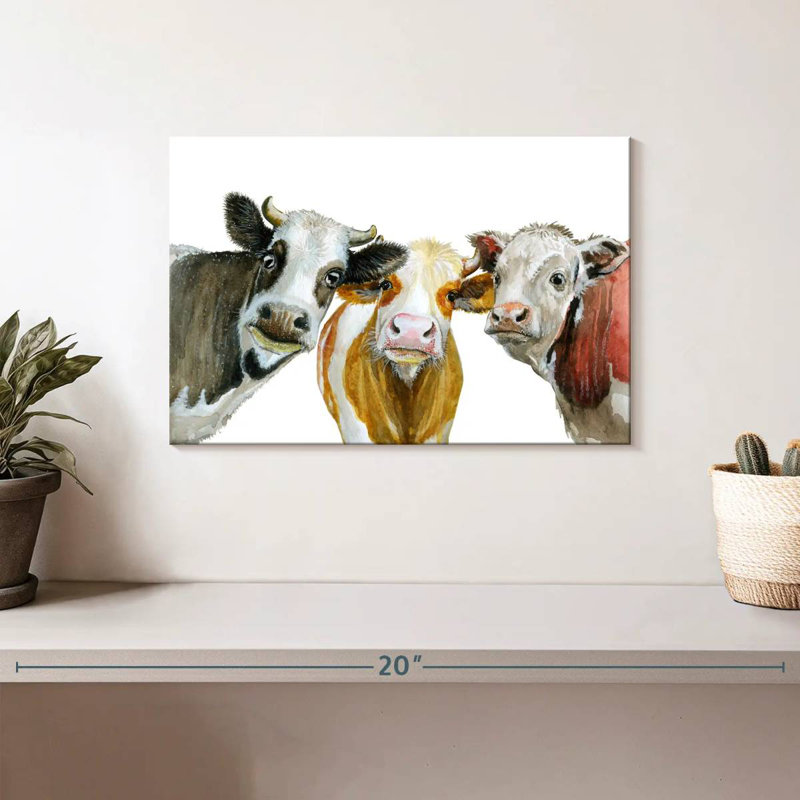 Brampt Cows, 8" H x 12" W