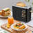 2 Slice Toaster,Touchscreen Stainless Steel Toaster,6 Bread and Toning Options,Timer,Removable Crumb Tray,900W-108073894