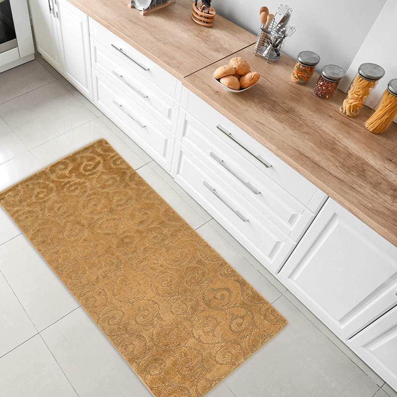 Tapis de cuisine Design, Beige, Rectangle 2 pi 8 po x 5 pi 4 po