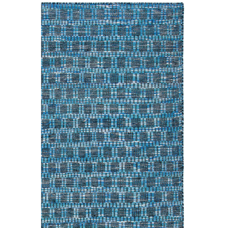 Tapis géométrique en laine / coton à tissage plat Amboy, Tapis de couloir 2 pi 3 po x 9 pi