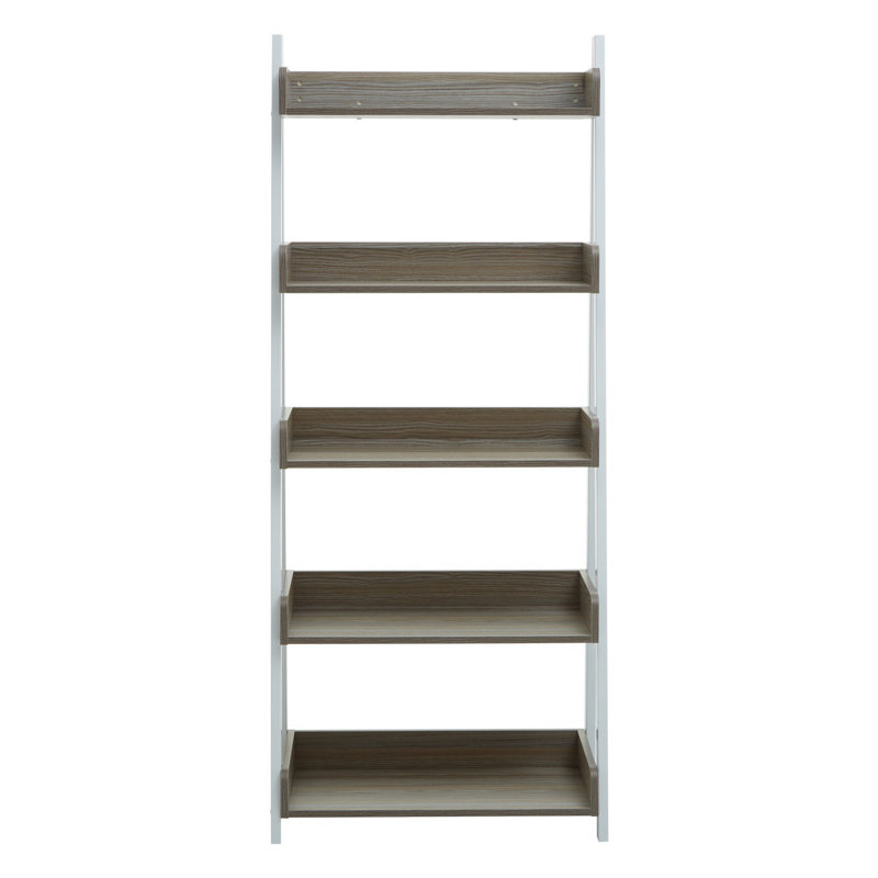Kettlersville 160cm H x 67cm W Solid + Manufactured Solid Wood Ladder Bookcase, Light Oak