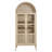Nolan Tall Arched Storage Display Cabinet In Walnut Hickory-105239778