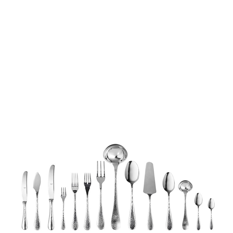 Ensemble de couverts Epoque (configuration S) - 113 pièces - Acier inoxydable, Argent argent