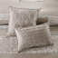 Édredon en chenille 7 pièces Taupe Luxury
