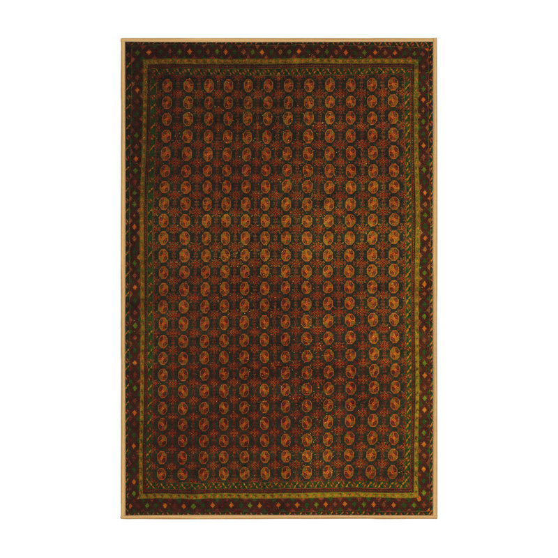 Washable Abstract Indoor Rug, Rectangle 2' x 4'