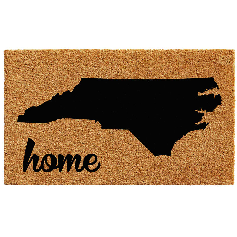 Tapis de porte extérieur antidérapant North Carolina, Rectangle 2 pi x 3 pi