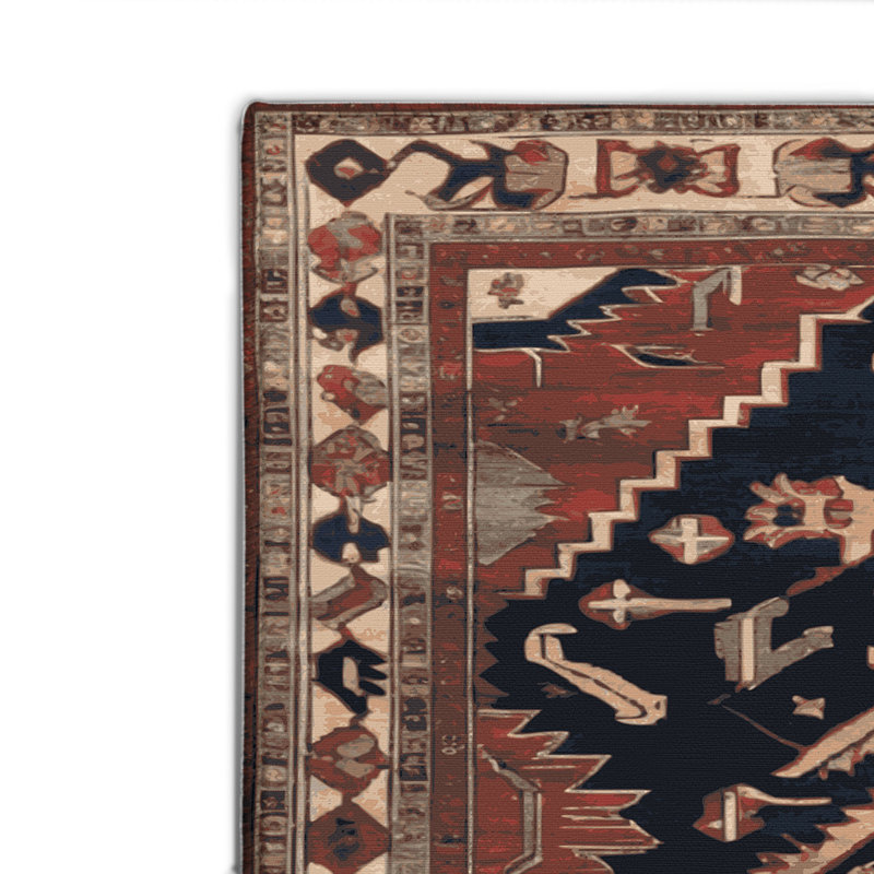 Tapis d'intérieur et d'extérieur brun Persian, Rectangulaire 2 pi x 3 pi