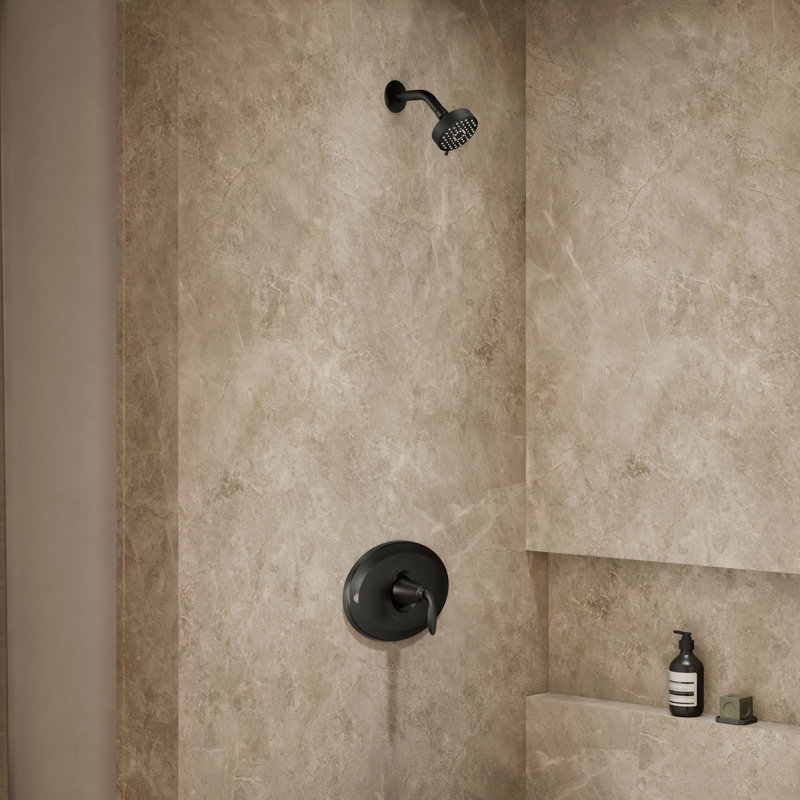 Remodel Rite-Temp Shower Trim Kit With 1.75 Gpm, Matte Black