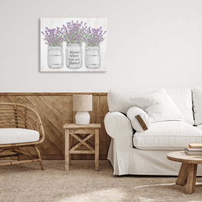 Where You're Planted Rustic Canvas, design by Lettered and Lined