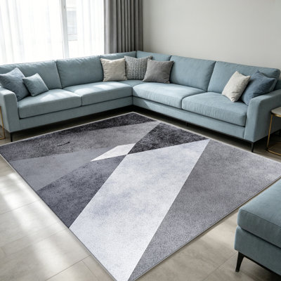 Tapis 1PC à motif triangulaire granuleux monochrome, tapis décoratif polyvalent et élégant, facile à nettoyer et à entretenir, meuble idéal pour la chambre à coucher, le salon, le couloir, l'entrée, le dortoir et le bureau afin de rafraîchir l'ambiance intérieure de votre maison