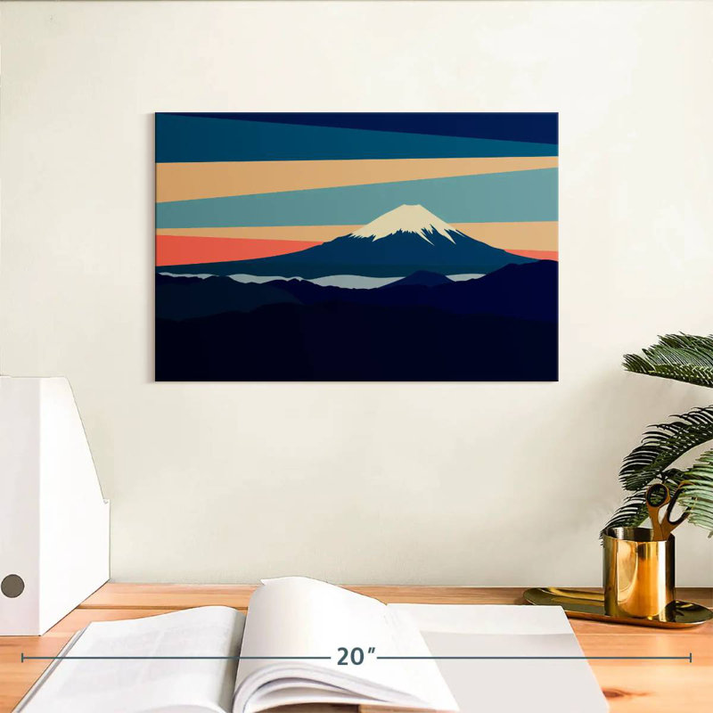 Nicci Mount Fuji Horizon, 8" H x 12" W