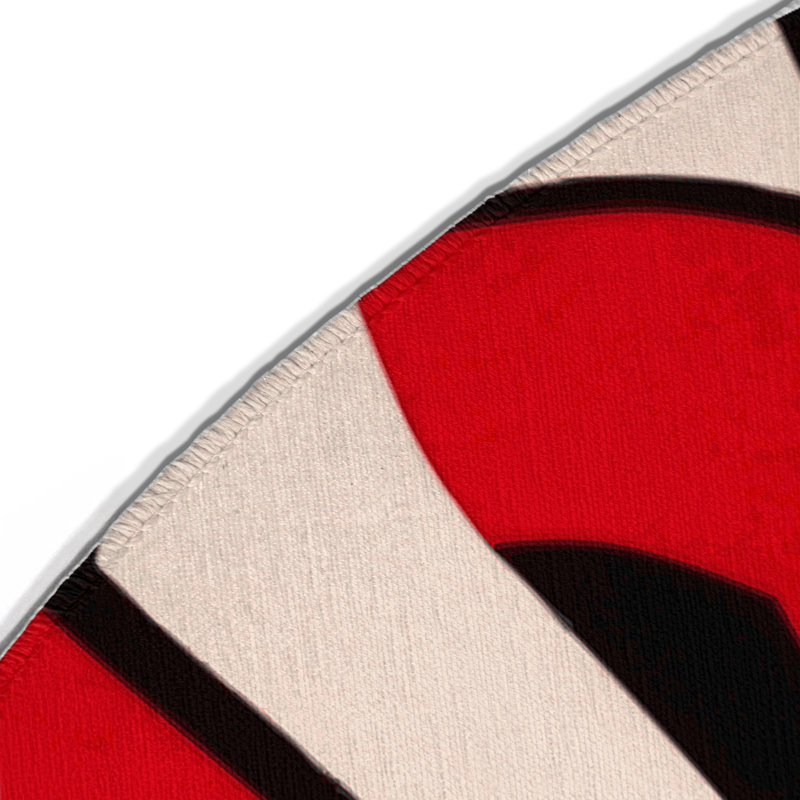Tapis intérieur et extérieur Obsidian Drift, Rond 5 pi