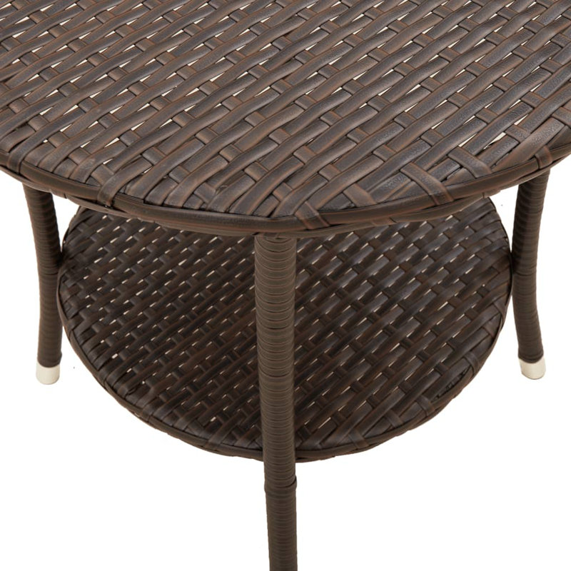 Ensemble de 2 chaises de jardin inclinables, Brun
