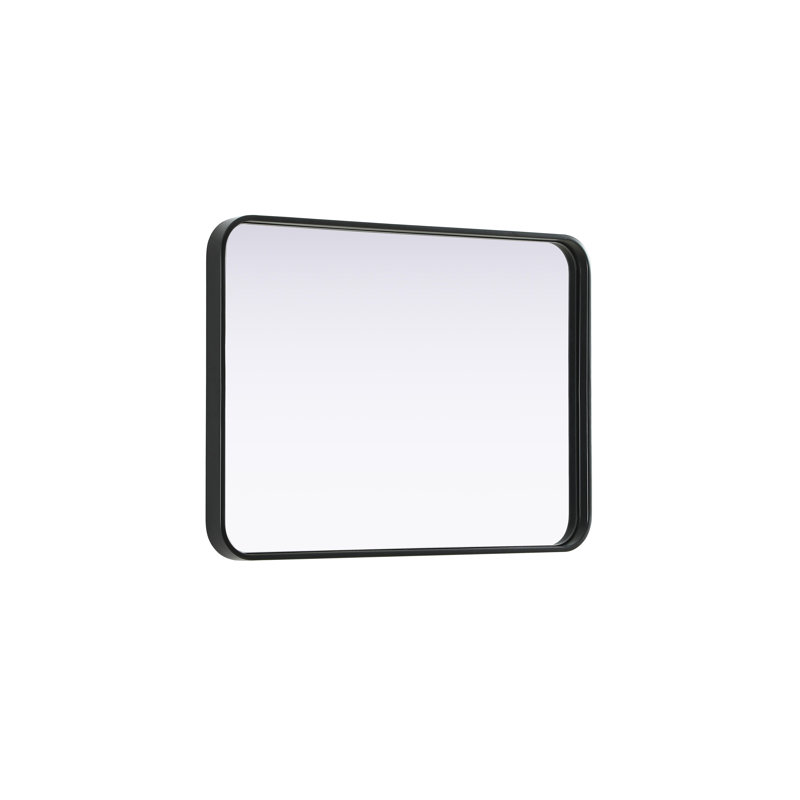 Erath Contour Metal Mirror, 30" x 22", Black