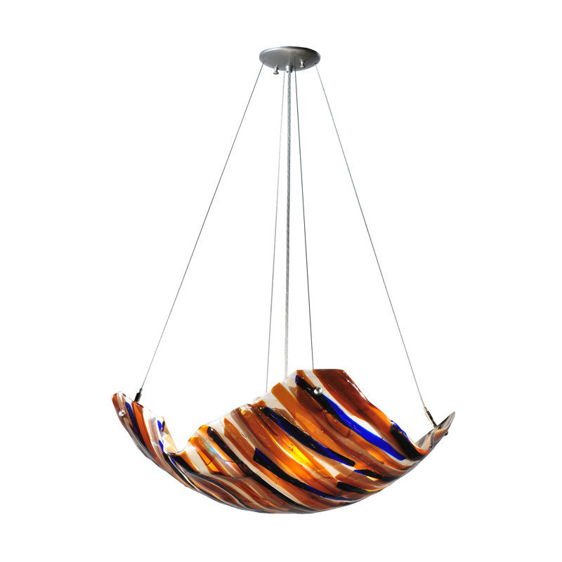 Lustre géométrique 4 lumières unique oceano