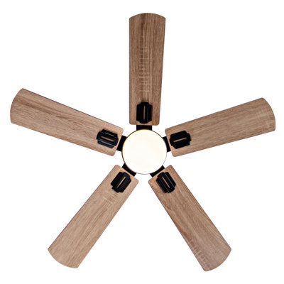 Ventilateurs de plafond à profil bas de 42 pouces avec lumière et télécommande, moteur à DEL à intensité variable et réversible, pour une utilisation à l'intérieur ou à l'extérieur de la chambre à coucher