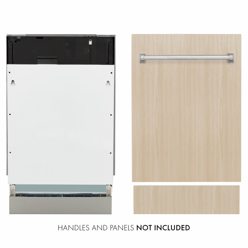 ZLINE 18 in. Tallac Series 3rd Rack Dishwasher with Auto Door Open Drying, 51dBa, Panel Ready
