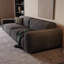 Coussin modulaire en polyester gris foncé-1470788701