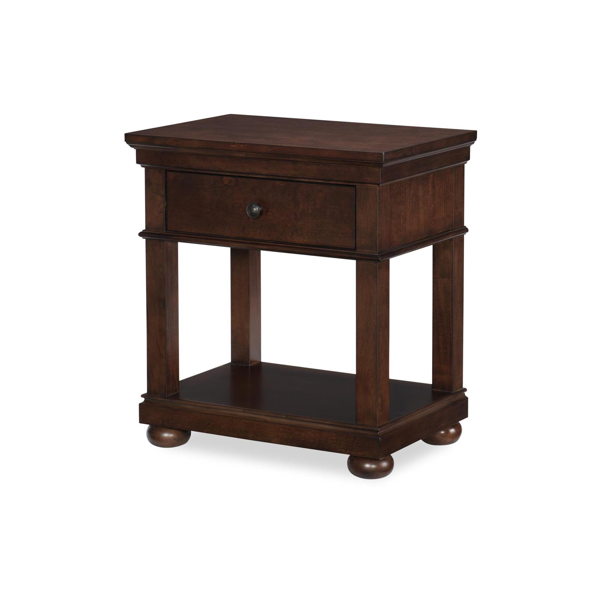 Jayden 1-Drawer Nightstand , Brown