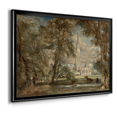 Cathédrale de Salisbury vue de l'évêché-John Constable, toile tendue avec châssis, 1823
