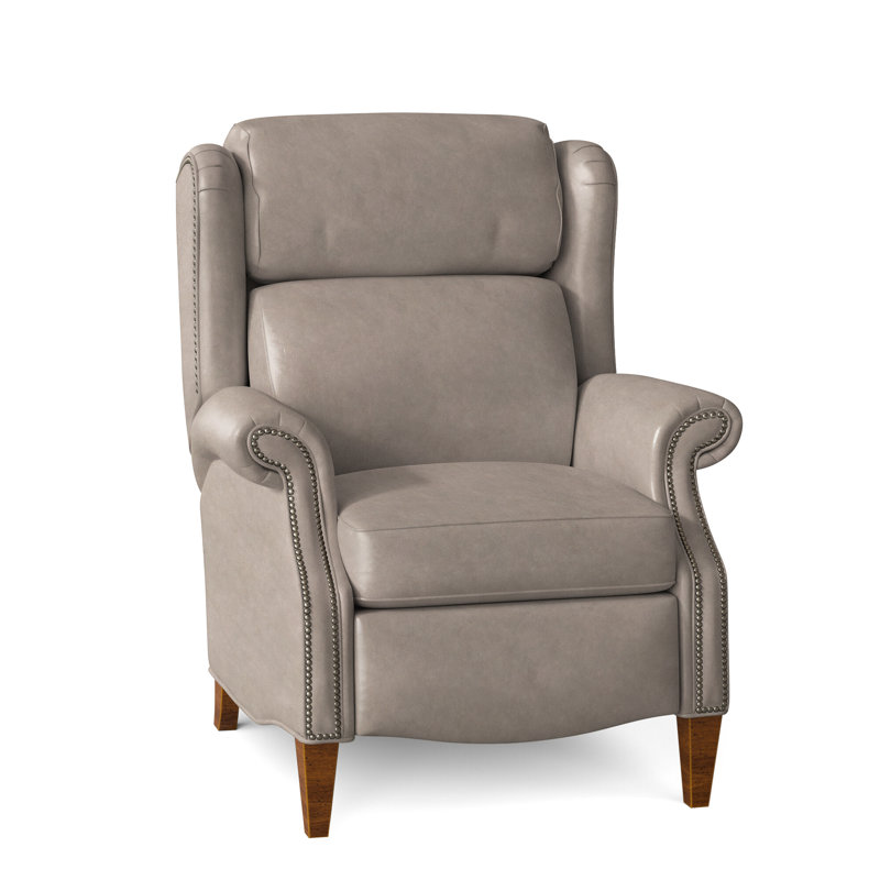 Fauteuil inclinable en similicuir Miller, Bronze industriel, Nouveaux classiques, Cuir véritable Outsider Raven