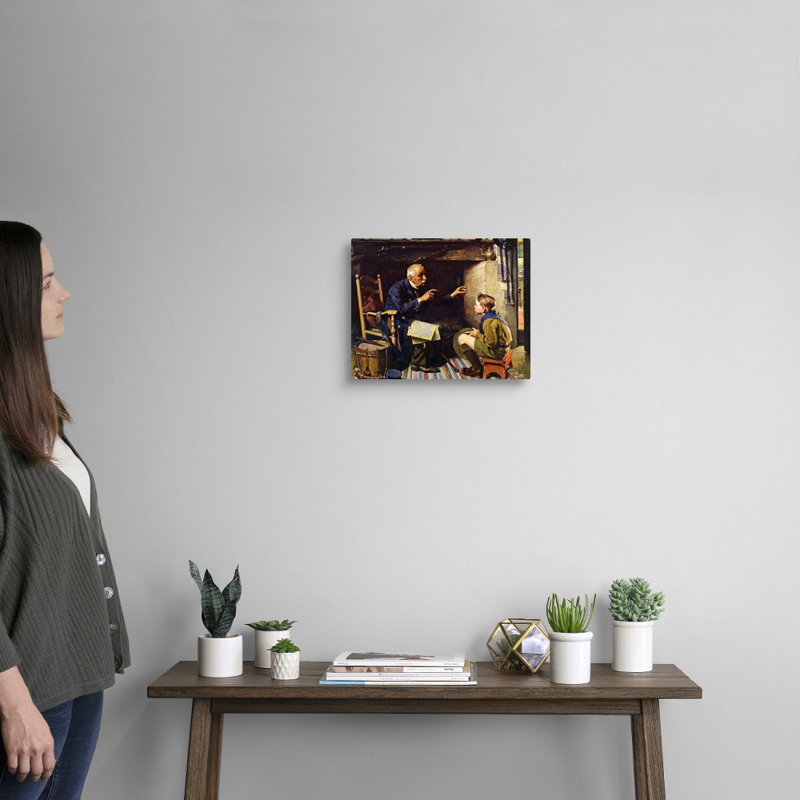 Jeunesse et vieillesse, art mural sur toile, H 11 po x l 14 po x P 1,25 po, Toile tendue