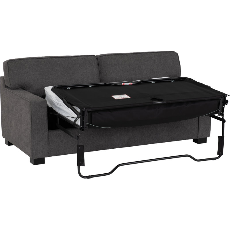 Berthal 2 Seater Fabric Sofa Bed, Dark Grey