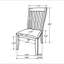 Ensemble de 2 chaises de salle à manger avec siège rembourré gris côtier
