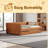 Full XL Size Upholstered Daybed With Trundle And LED-764542679