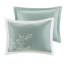 Housse de couette pour lit double / grand lit - 100% coton avec broderie corail ravissante et bordure à bord découpée élégante