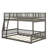 Full XL Over Queen Bunk Bed With Guardrails-887077598