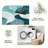 Teal Blue Abstract Wave carpet-easy to clean, machine-washable, soft and comfortable; suitable for door mats, kitchens, living rooms, bedrooms, corridors, and laundry areas. Easy to clean, durable carpet for home decoration.-753665320